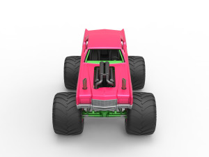 Monster Truck Concept Scale 1 to 25 Modello di stampa 3D