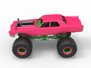 Monster Truck Concept Scale 1 to 25 Modello di stampa 3D