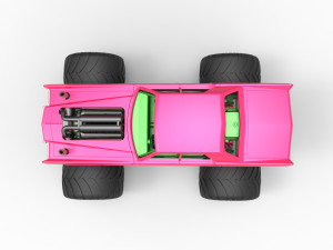 Monster Truck Concept Scale 1 to 25 Modello di stampa 3D