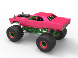 Monster Truck Concept Scale 1 to 25 Modello di stampa 3D