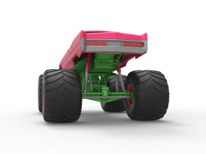 Monster Truck Concept Scale 1 to 25 3D Print Model