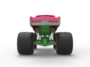 Monster Truck Concept Scale 1 to 25 Modello di stampa 3D