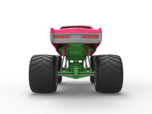 Monster Truck Concept Scale 1 to 25 3D Print Model