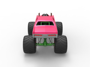 Monster Truck Concept Scale 1 to 25 Modello di stampa 3D