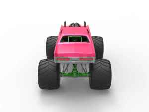 Monster Truck Concept Scale 1 to 25 3D Print Model