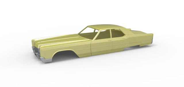 Vintage car Shell of Monster Truck Scale 1 to 25 3D Print Model .c4d .max .obj .3ds .fbx .stl .blend