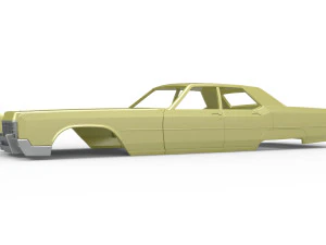 Vintage car Shell of Monster Truck Scale 1 to 25 3D Print Model