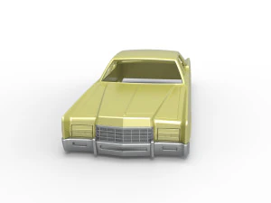 Vintage car Shell of Monster Truck Scale 1 to 25 3D Print Model