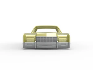 Vintage car Shell of Monster Truck Scale 1 to 25 3D Print Model