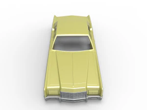 Vintage car Shell of Monster Truck Scale 1 to 25 3D Print Model