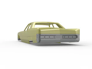 Vintage car Shell of Monster Truck Scale 1 to 25 3D Print Model