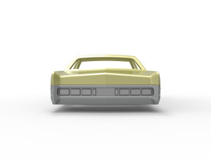 Vintage car Shell of Monster Truck Scale 1 to 25 3D प्रिंट मॉडल