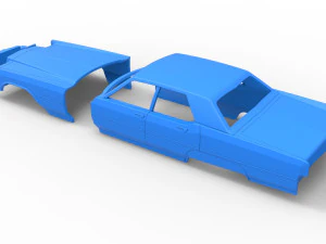 Vintage car Shell of Monster Truck Scale 1 to 25 3D Print Model