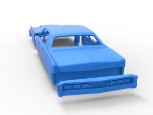 Vintage car Shell of Monster Truck Scale 1 to 25 3D Print Model