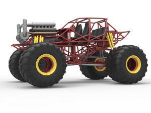 Monster truck base Version 3 Scale 1 to 25 3D Принт Модель