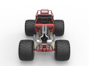 Monster truck base Version 3 Scale 1 to 25 3D Принт Модель