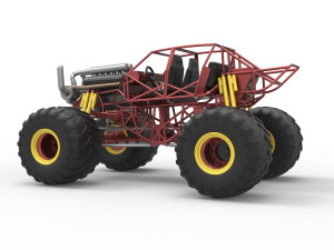 Monster truck base Version 3 Scale 1 to 25 3D Принт Модель