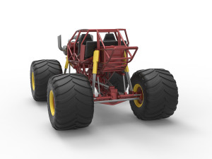 Monster truck base Version 3 Scale 1 to 25 3D Принт Модель