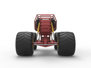 Monster truck base Version 3 Scale 1 to 25 3D Принт Модель
