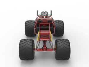 Monster truck base Version 3 Scale 1 to 25 3D Принт Модель