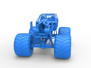 Monster truck base Version 3 Scale 1 to 25 3D Принт Модель
