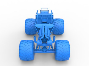 Monster truck base Version 3 Scale 1 to 25 3D Принт Модель