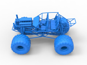 Monster truck base Version 3 Scale 1 to 25 3D Принт Модель