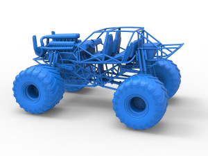 Monster truck base Version 3 Scale 1 to 25 3D Принт Модель