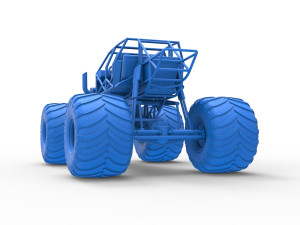 Monster truck base Version 3 Scale 1 to 25 3D Принт Модель