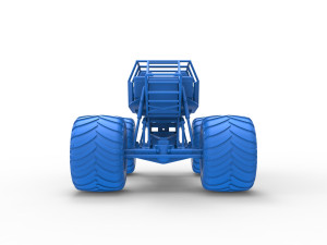 Monster truck base Version 3 Scale 1 to 25 3D Принт Модель