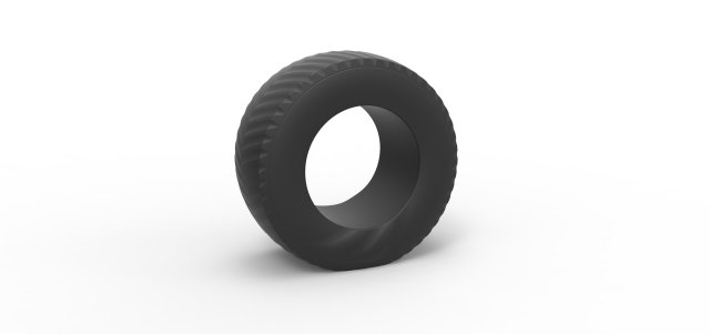 Pulling tractor rear tire while pulling Scale 1 to 25 Modelo de Impressão 3D .c4d .max .obj .3ds .fbx .stl .blend 