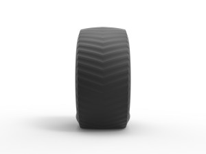 Pulling tractor rear tire while pulling Scale 1 to 25 Modelo de Impressão 3D