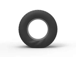 Pulling tractor rear tire while pulling Scale 1 to 25 3D Print Model