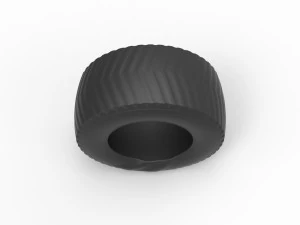 Pulling tractor rear tire while pulling Scale 1 to 25 3D Print Model