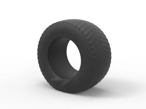 Pulling tractor rear tire while pulling Scale 1 to 25 3D Print Model