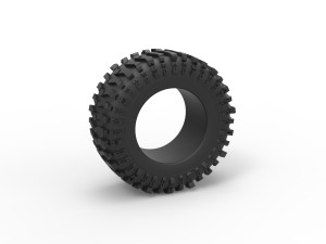 Offroad tire 131 Scale 1 to 25 3D 打印模型