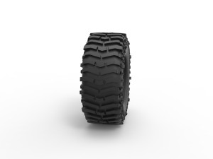 Offroad tire 131 Scale 1 to 25 Model Cetak 3D