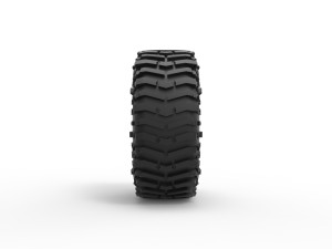 Offroad tire 131 Scale 1 to 25 Model Cetak 3D