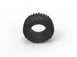 Offroad tire 131 Scale 1 to 25 Model Cetak 3D