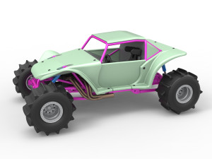 Formula Off Road Version 2 Scale 1 to 25 3D Print Model