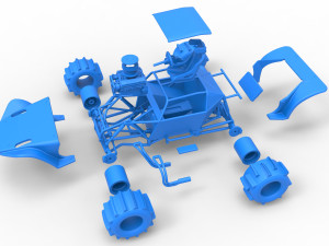 Formula Off Road Version 2 Scale 1 to 25 3D 프린트 모델