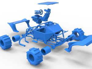 Formula Off Road Version 2 Scale 1 to 25 3D 프린트 모델