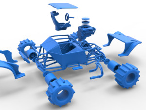 Formula Off Road Version 2 Scale 1 to 25 3D 프린트 모델