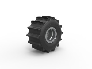 Wheel of Formula off road Scale 1 to 25 3D 프린트 모델
