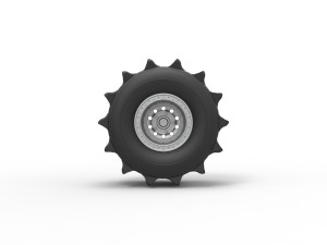 Wheel of Formula off road Scale 1 to 25 3D 프린트 모델