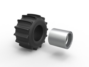 Wheel of Formula off road Scale 1 to 25 3D 프린트 모델