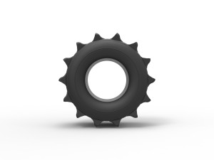 Tire Version 1 of Formula off road Scale 1 to 25 3D Print Model