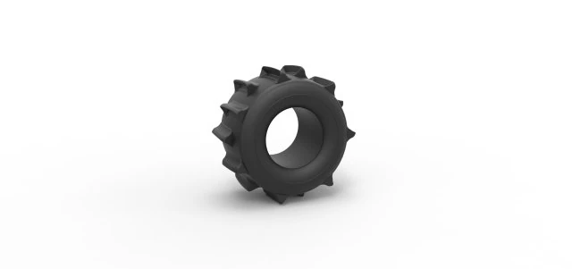 Tire Version 2 of Formula off road Scale 1 to 25 3D Print Model .c4d .max .obj .3ds .fbx .stl .blend 