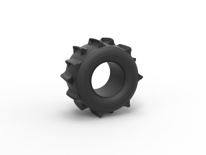 Tire Version 2 of Formula off road Scale 1 to 25 3Dプリントモデル