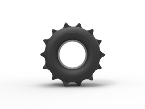 Tire Version 2 of Formula off road Scale 1 to 25 3D 프린트 모델